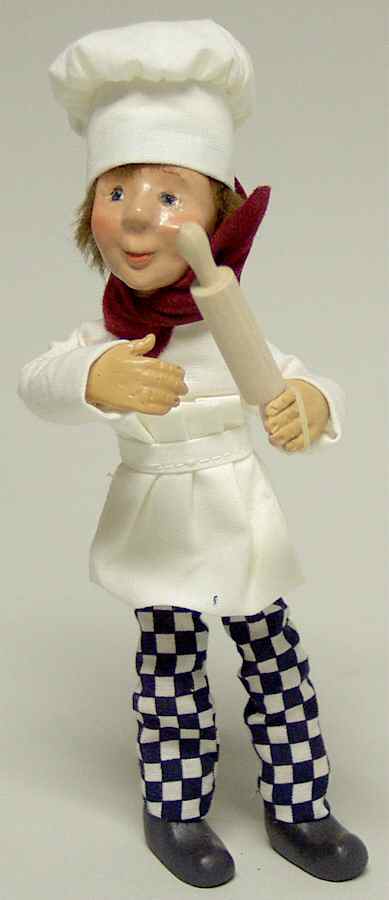Bakerkins Woody-Baker With Rolling Pin - No Box by Byers' Choice Ltd-1
