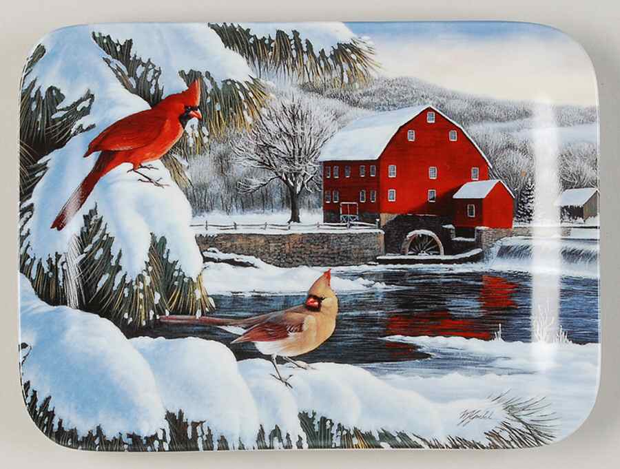 A Country Wonderland Dawn's Golden Warmth - No Box by Bradford Exchange-1