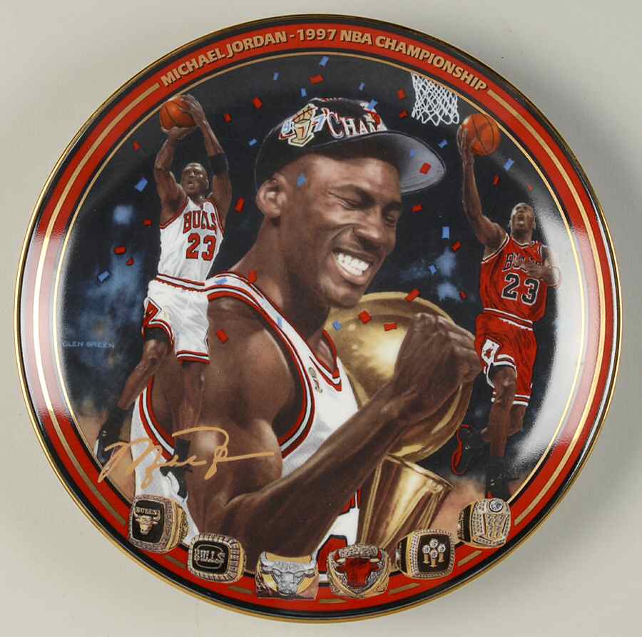 Michael Jordan Above All a Champion 1997 Nba Championship - No Box by Bradford Exchange-1