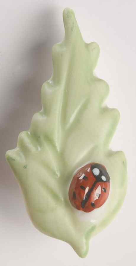 Belleek Jewelry Ladybird Leaf Brooch - Boxed by Belleek Pottery (Ireland)-1