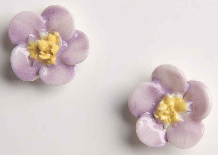 Belleek Jewelry Wild Rose Earrings/Pink - Boxed by Belleek Pottery (Ireland)-1