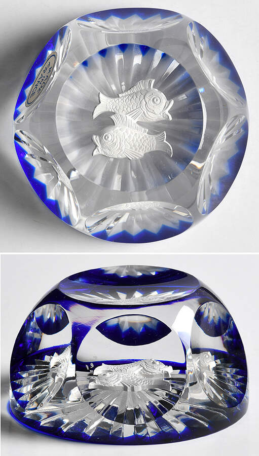 Zodiac Pisces - Star Cut Bottom - Boxed by Baccarat-1