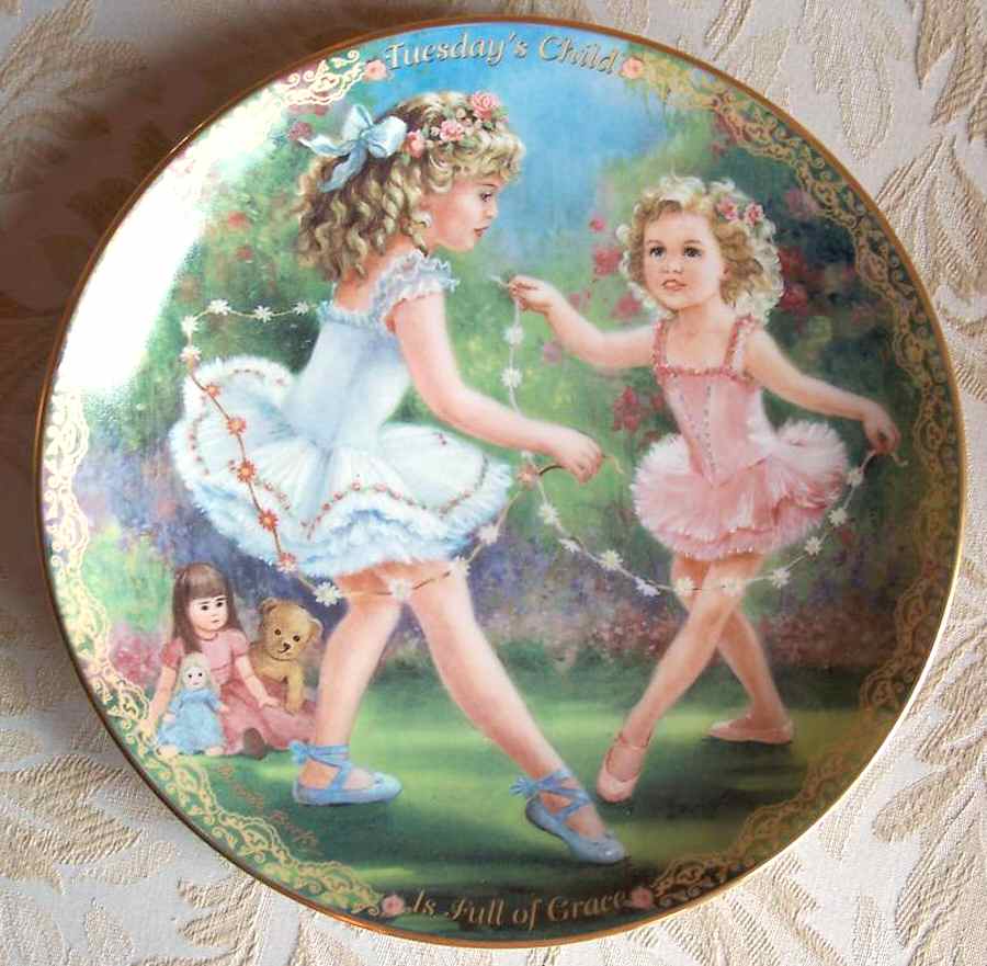 Precious Gifts Day By Day Tuesday's Child, Is Full Of Grace - No Box by Bradford Exchange-1