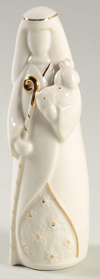 Contempory Nativity Shepherd - No Box by Belleek Pottery (Ireland)-1
