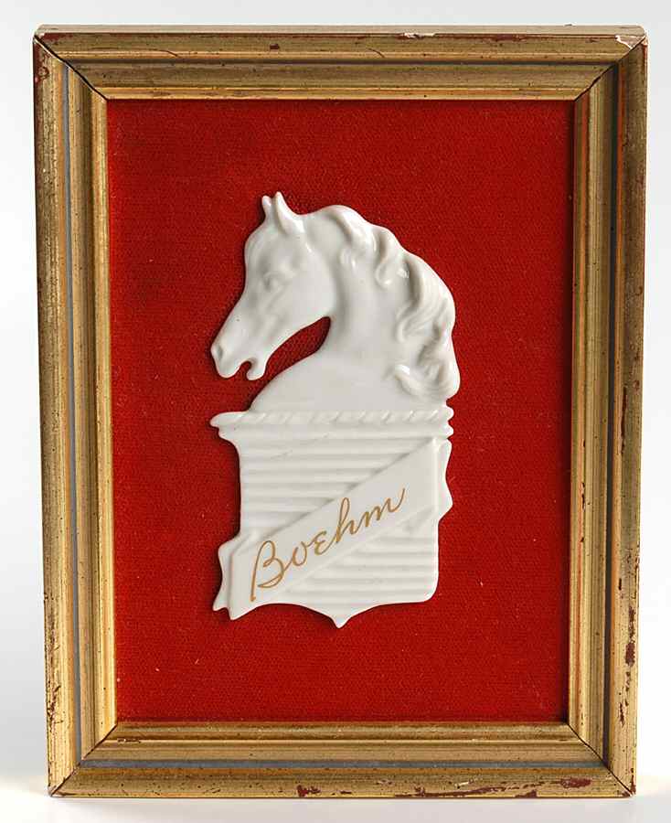 Advertising Signs Picture Frame-White On Red Felt - Picture Frame Advertising Sign by Boehm-1