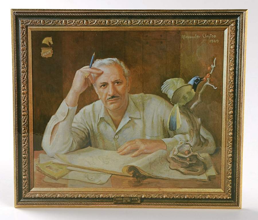 Advertising Signs Boehm Artist In Frame - Advertising Sign-Picture Frame by Boehm-1