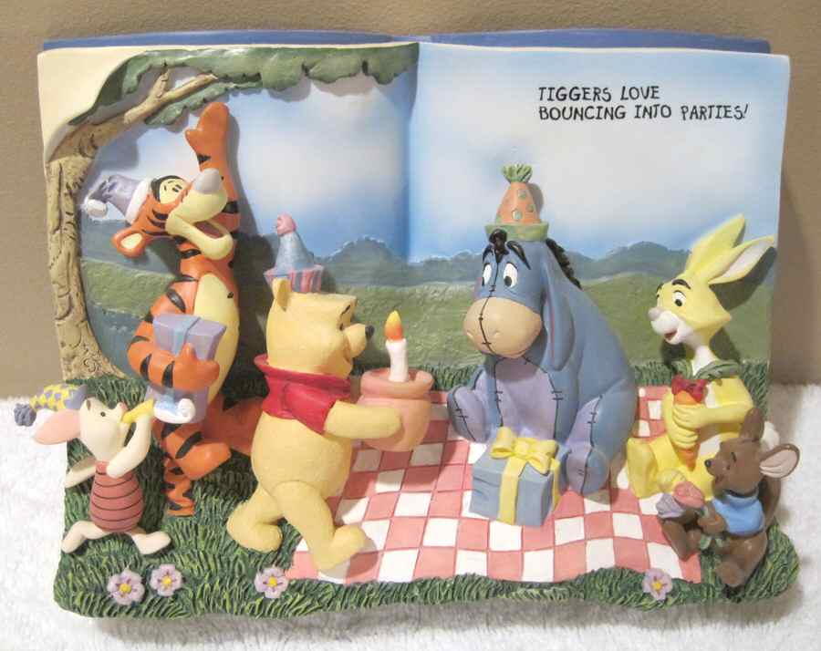Winnie the Pooh Storybook Collect 100 Acre Birthday Wish - No Box by Bradford Exchange-1