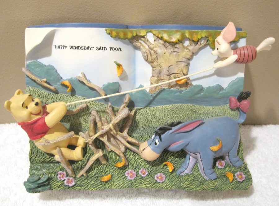 Winnie the Pooh Storybook Collect A Blustery Day In Every Way - No Box by Bradford Exchange-1