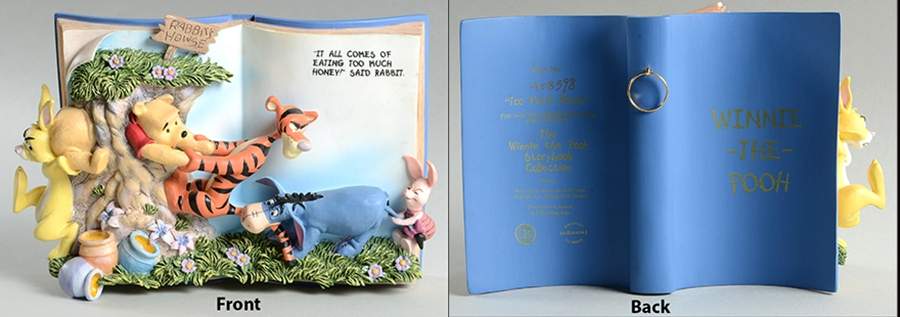 Winnie the Pooh Storybook Collect Too Much Honey - No Box by Bradford Exchange-1