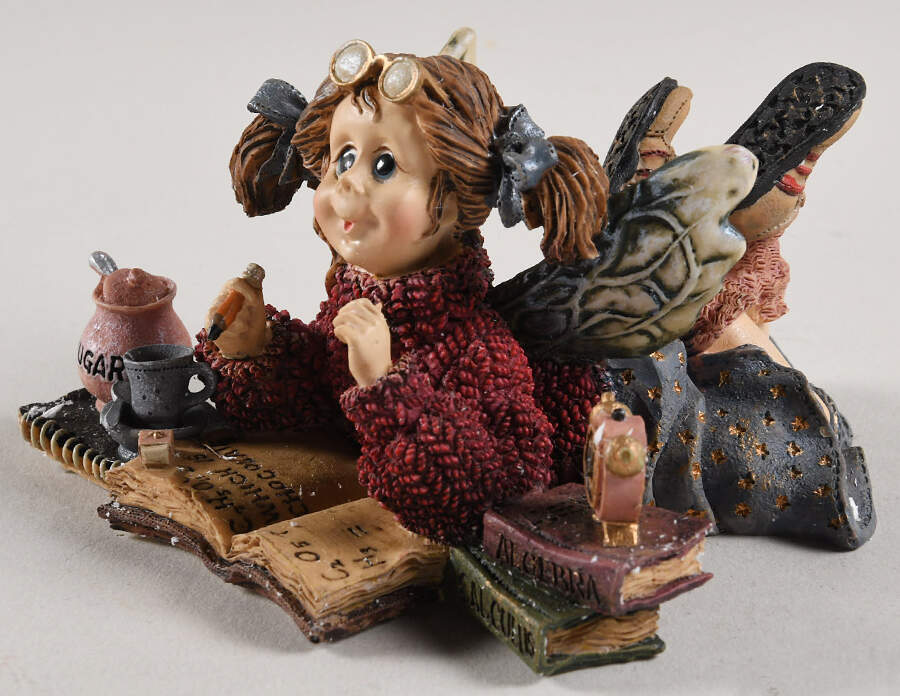 Wee Folkstone Collection Estudious Cram Faeriebaum - Boxed by Boyds Bears-1