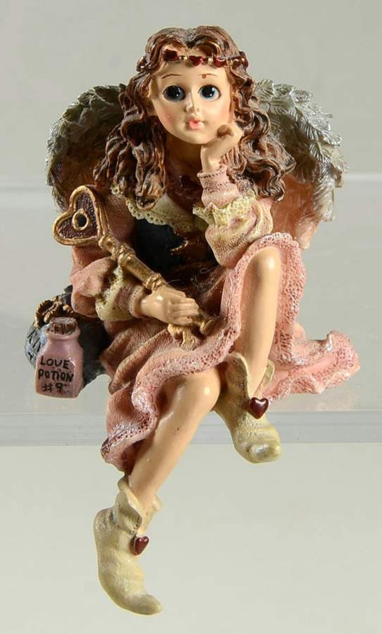 Wee Folkstone Collection Angelina Smidge Angel Love - Boxed by Boyds Bears-1