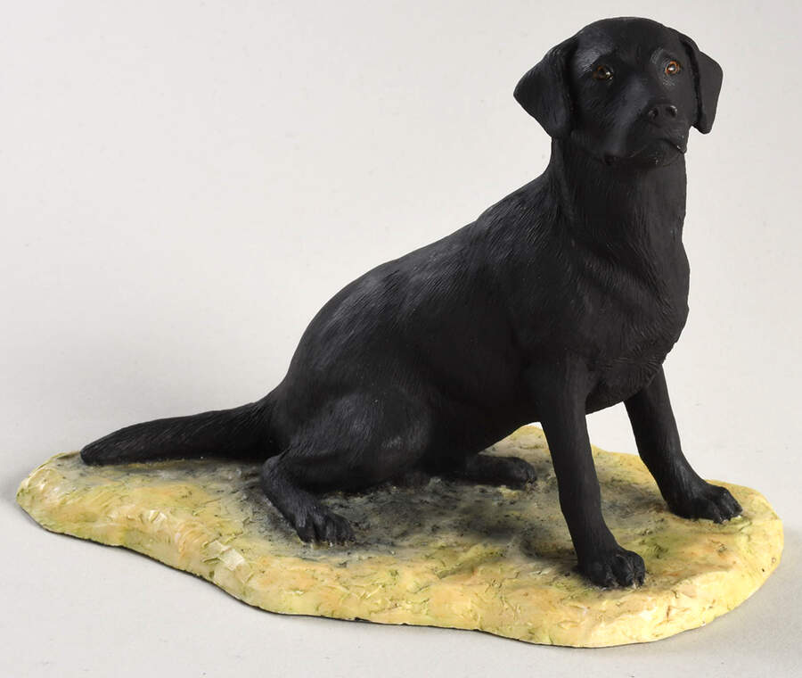 World of Dogs Labrador - Black (Seated) - Boxed by Border Fine Arts-1