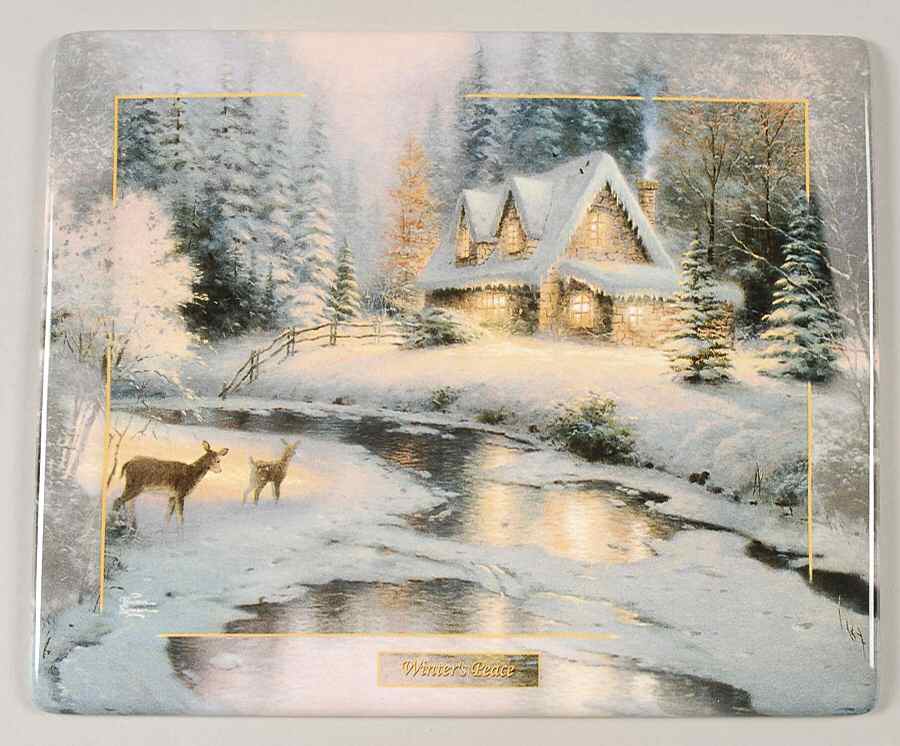 Seasons of Reflection Deer Creek Cottage - No Box by Bradford Exchange-1