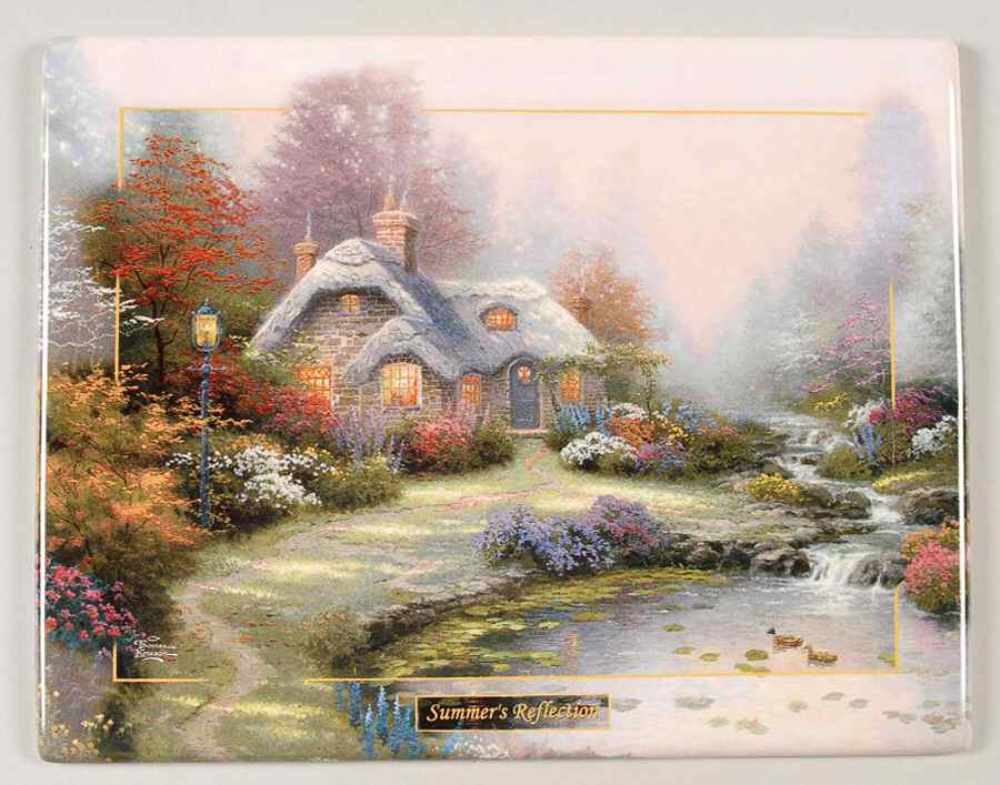 Seasons of Reflection Everett's Cottage - No Box by Bradford Exchange-1