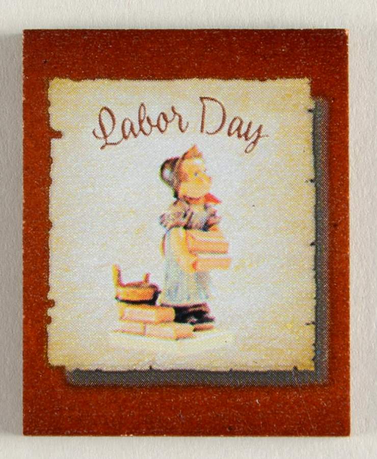 Hummel Seasons of Joy Calendar Labor Day-Tile - No Box by Bradford Exchange-1