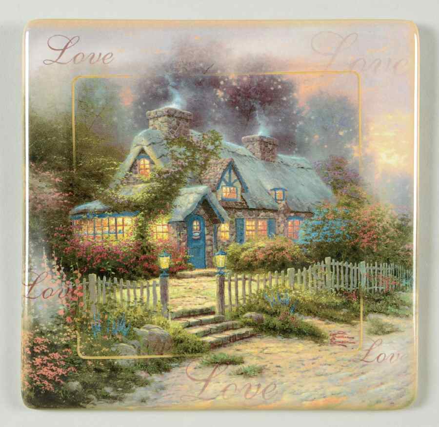Foundations of Family Love-Teacup Cottage - No Box by Bradford Exchange-1