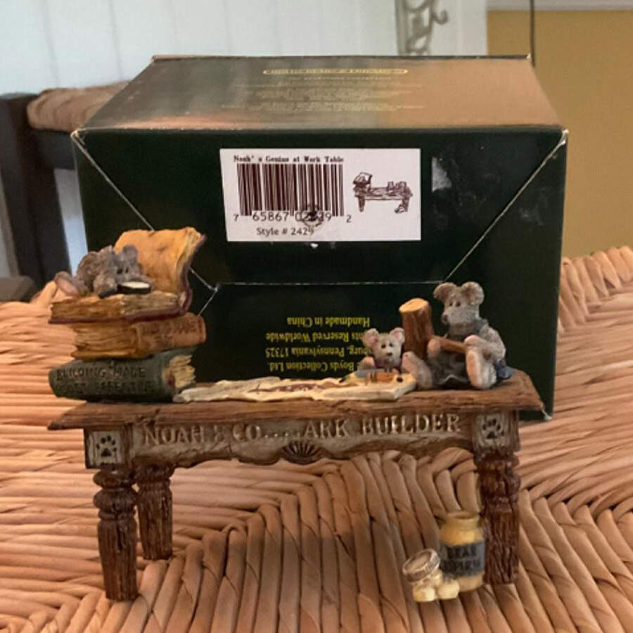 Noah's Pageant Noah's Genius At Work Table - No Box by Boyds Bears-1
