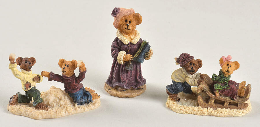 Boyds Town Village Boyds Bearly School, Neil & Tom - Boxed by Boyds Bears-1