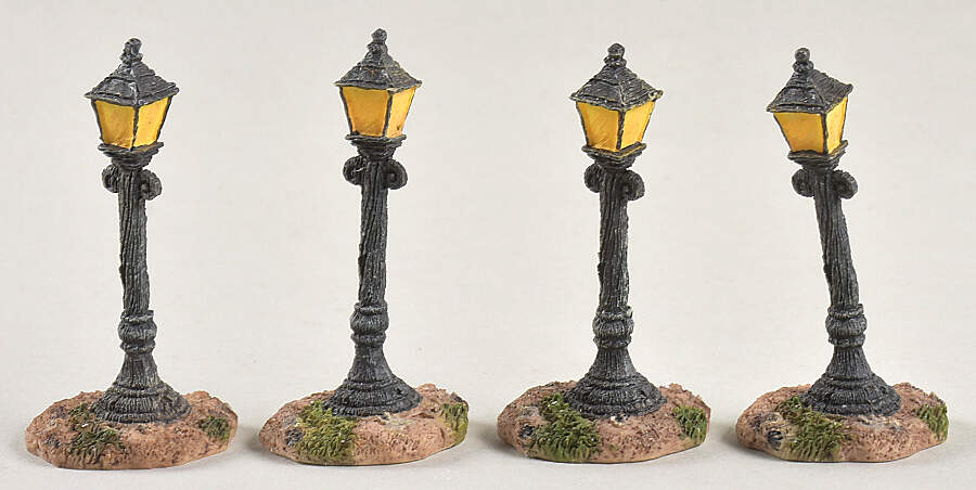 Boyds Town Village Boyds Town Gas & Electric Co-Lamp Posts - Boxed by Boyds Bears-1