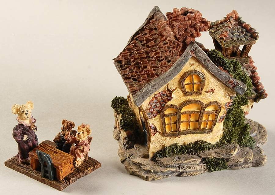Boyds Town Village Bearly A School - No Box by Boyds Bears-1