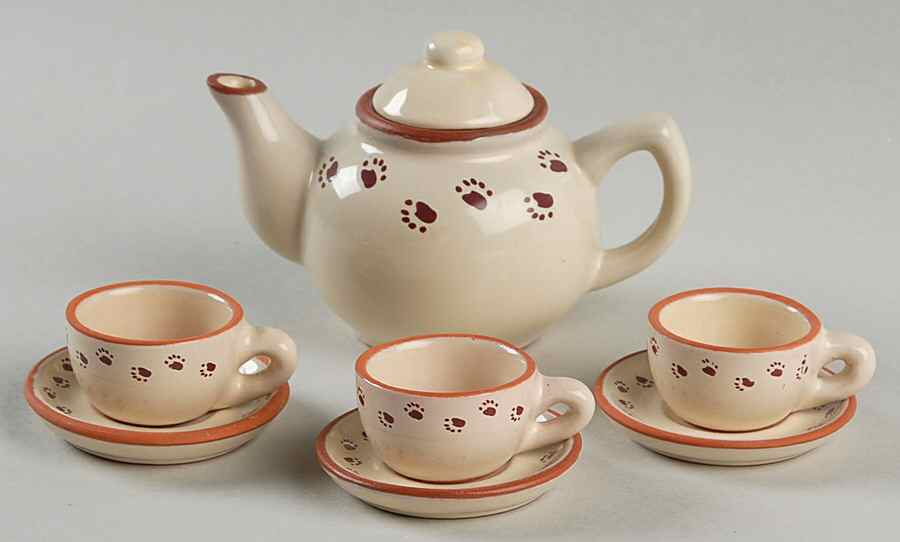 Friends of Boyds Brewin F.O.B. Mini-Tea Set - No Box by Boyds Bears-1