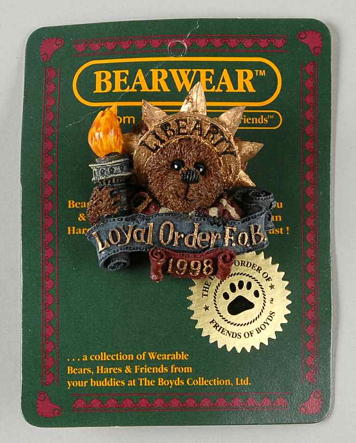 Friends of Boyds Lady Libearaty-Pin - No Box by Boyds Bears-1