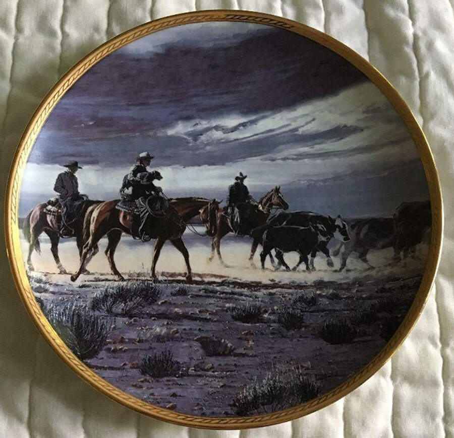 Seasons of the Open Range Dog Tired - No Box by Bradford Exchange-1
