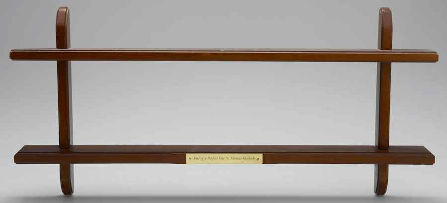 End of a Perfect Day Wooden Plate Holder - No Box by Bradford Exchange-1