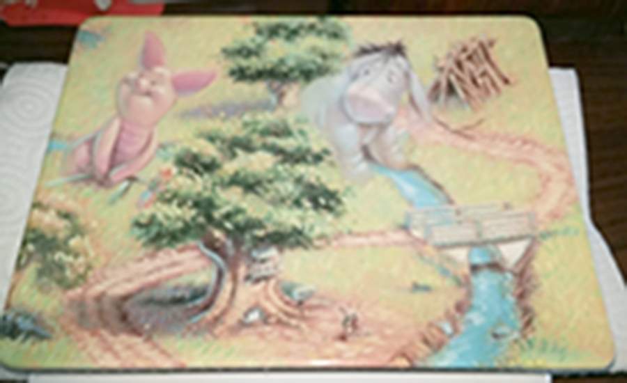 Hundred Acre Wood-A Special Place To Wonder Eeyore & Piglet Feel Safe Side By Side - No Box by Bradford Exchange-1