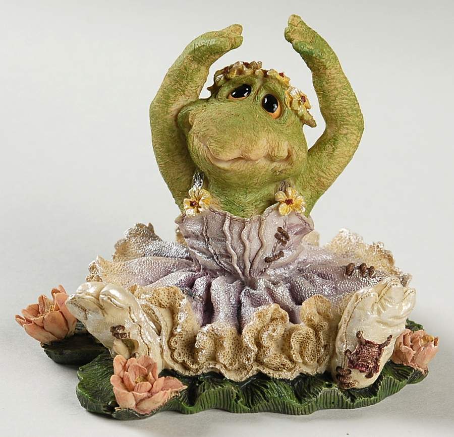 Ribbit and Company Tutu C. Ribbit-Frog Lake - Boxed by Boyds Bears-1