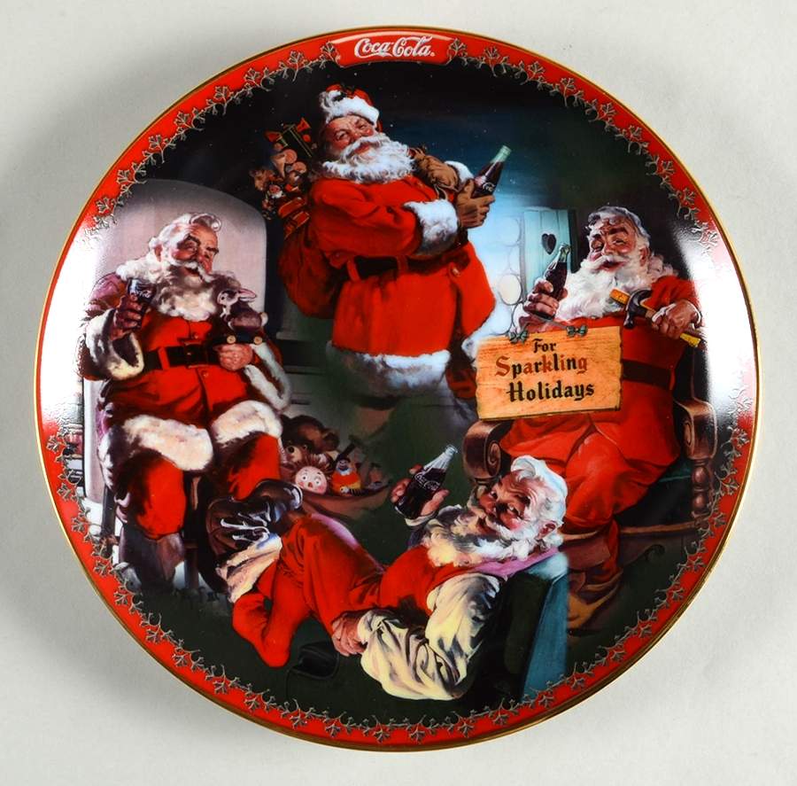 A Coca Cola Holiday Jolly Old Saint Nick - No Box by Bradford Exchange-1