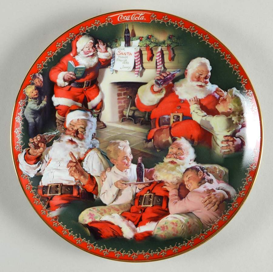 A Coca Cola Holiday Santa's Sweet Surprise - No Box by Bradford Exchange-1