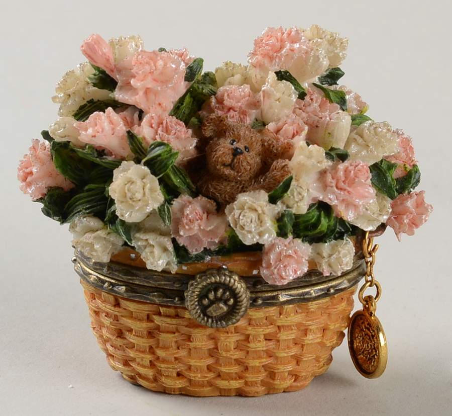 Beary Blossoms January/Carnations - No Box by Boyds Bears-1