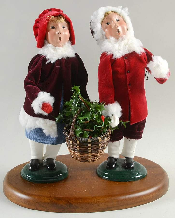 Christmas Illustrations Gathering The Holly - No Box by Byers' Choice Ltd-1