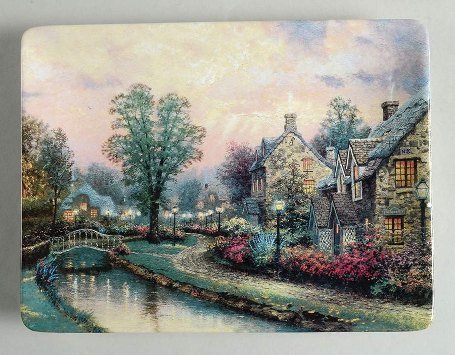 Lamplight Village2-Rectangle Lamplight Lane - No Box by Bradford Exchange-1
