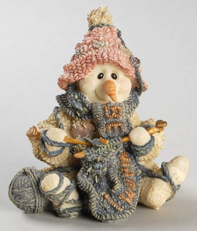 Snow Dooodes Pearl Too-The Knitter - No Box by Boyds Bears-1
