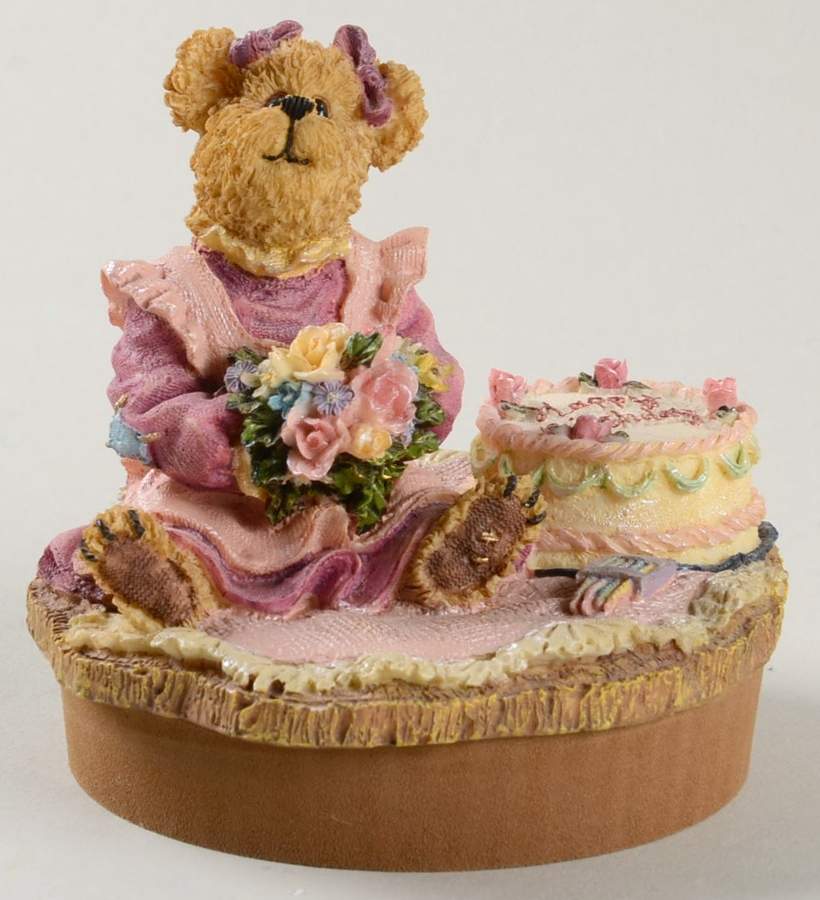 Candle Jar Toppers Patty-Happy Birthday - No Box by Boyds Bears-1