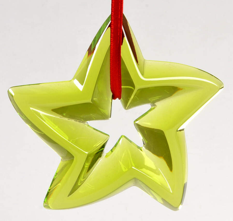 Baccarat Ornaments Green Star - No Box by Baccarat-1