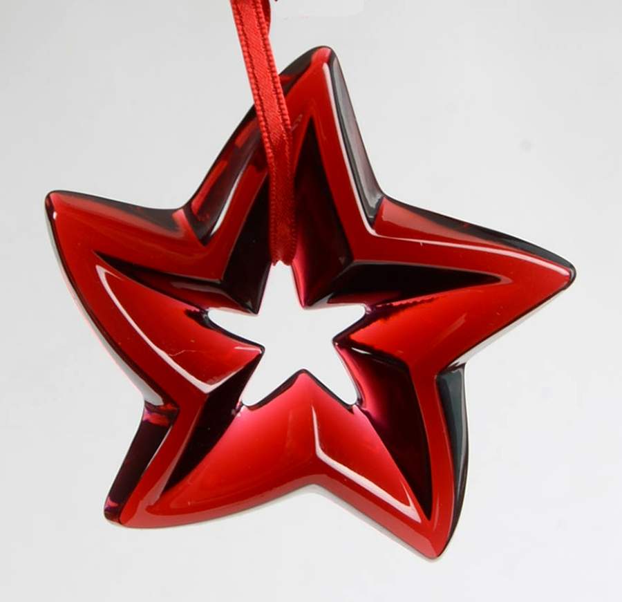 Baccarat Ornaments Ruby Star - No Box by Baccarat-1