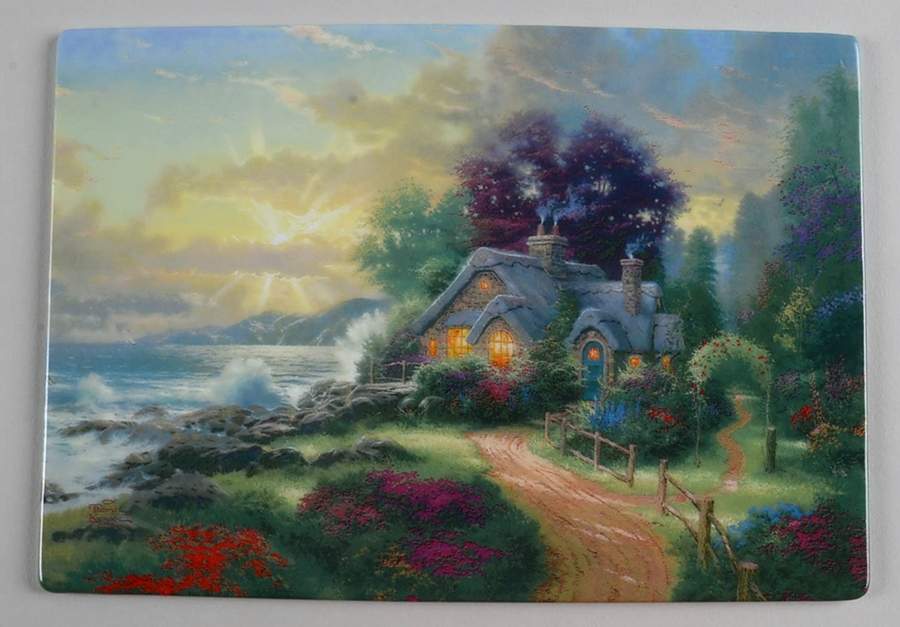 Thomas Kinkade Welcomes You Home Spring's New Dawning - No Box by Bradford Exchange-1