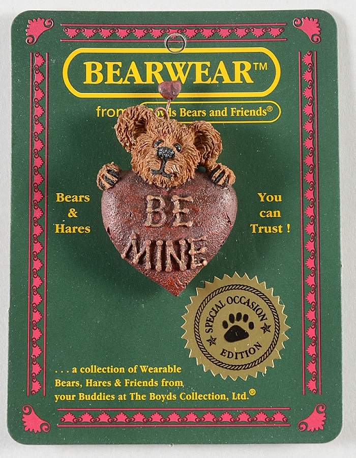 Bearwear Hartley B. Mine Pin-Bear With Heart - No Box by Boyds Bears-1
