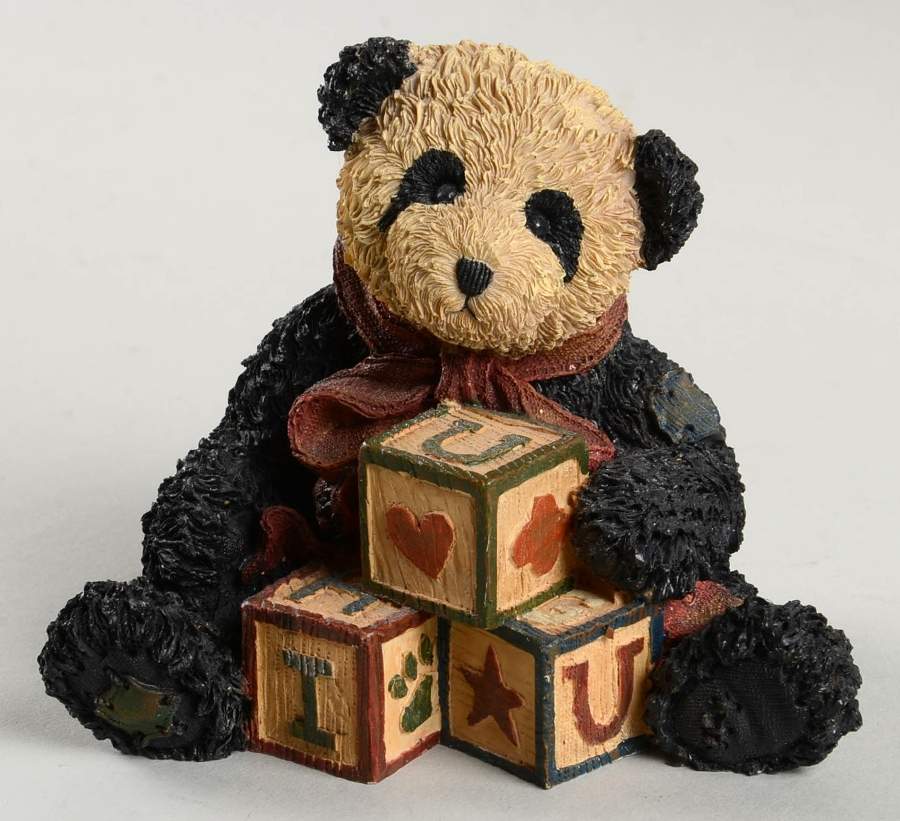 Tattered Treasures Love-Panda - With Box by Boyds Bears-1