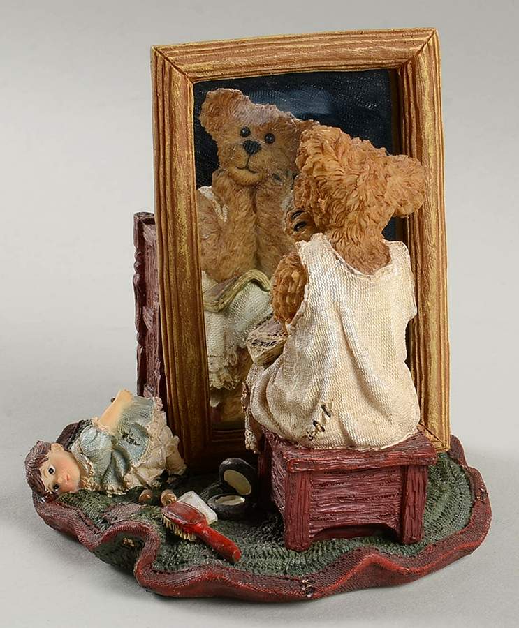 The Saturday Evening Post Girl At The Mirror - No Box by Boyds Bears-1