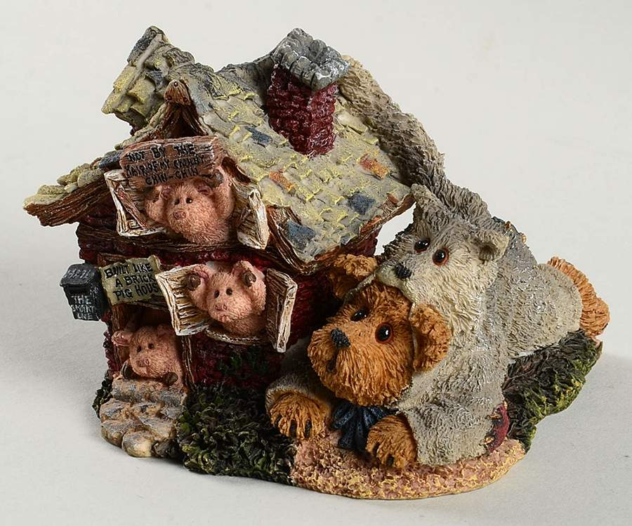 Classic Beary Tales Huff P. Wolf With Bacon, Porkchop & Haml - No Box by Boyds Bears-1
