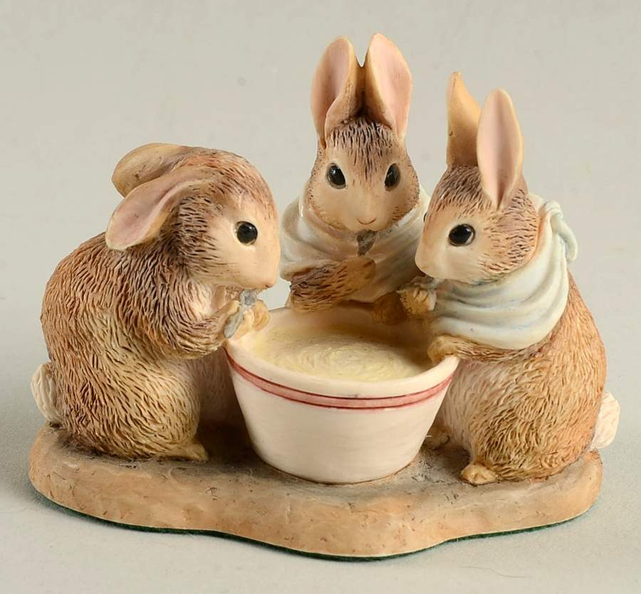 Beatrix Potter Flopsy Mopsy And Cotton-Tail - No Box by Border Fine Arts-1