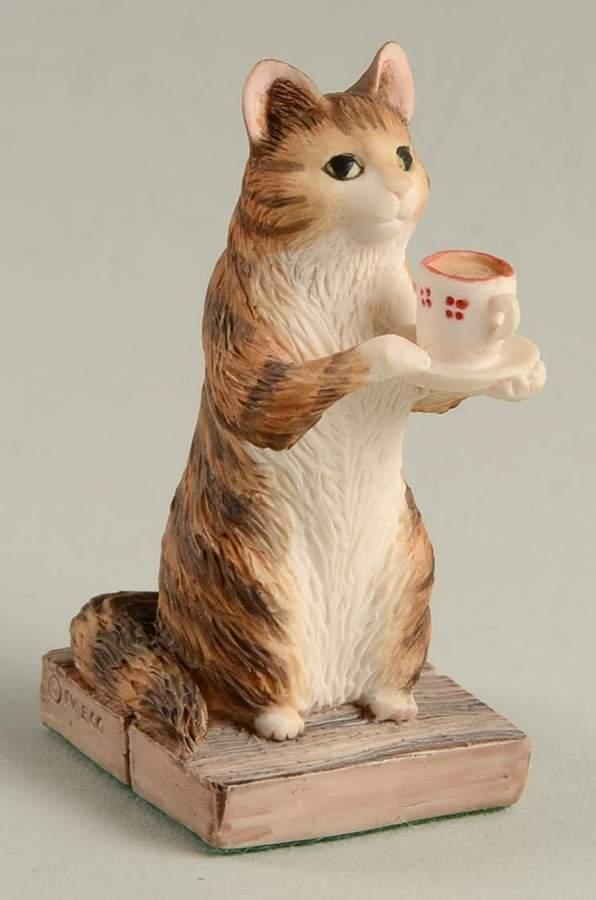 Beatrix Potter Simpkin Holding A Cup - No Box by Border Fine Arts-1