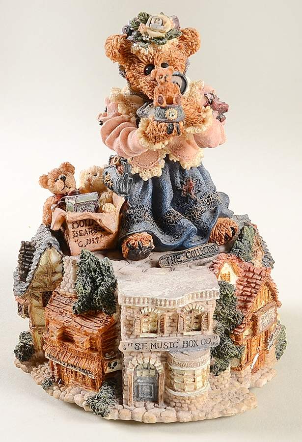 Bearstone Music Boxes The Collector-My Favorite Thin - Boxed by Boyds Bears-1
