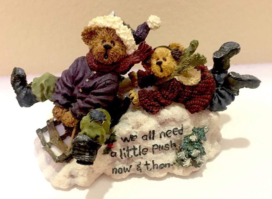 Bearstone Music Boxes We All Need A Push - No Box by Boyds Bears-1