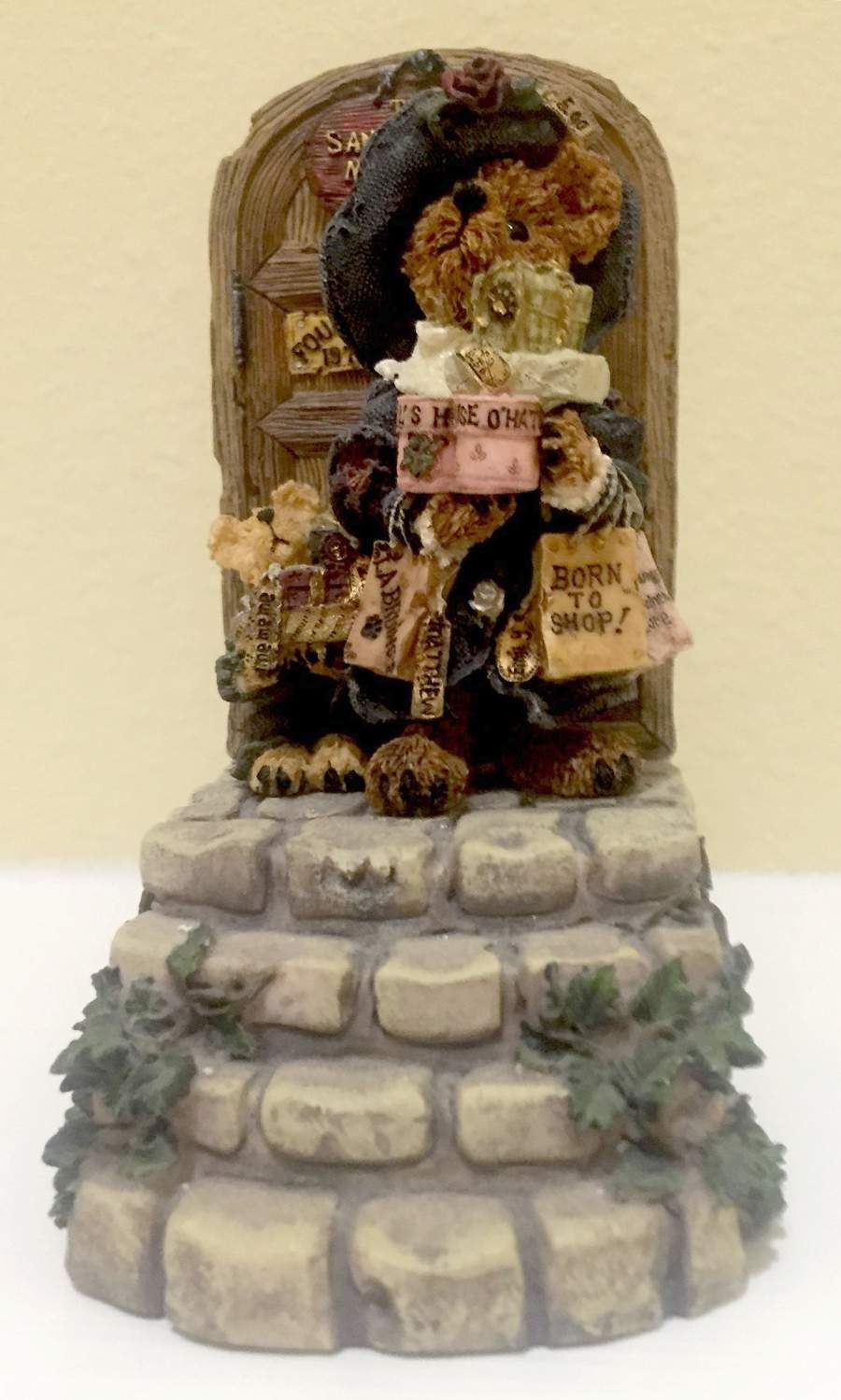 Bearstone Music Boxes Born To Shop-We Only Justbegun - No Box by Boyds Bears-1