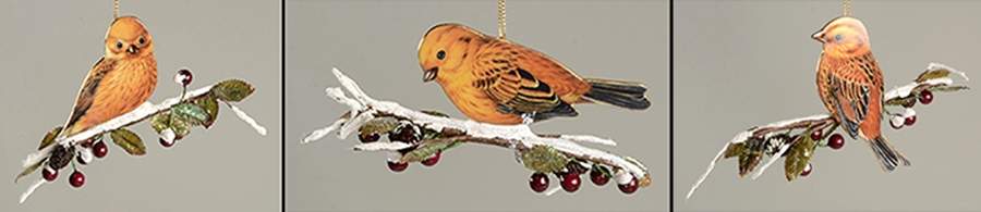 Winter Garden Feathered Friends Seventh Issue-Set Of 3 - No Box by Bradford Editions-1